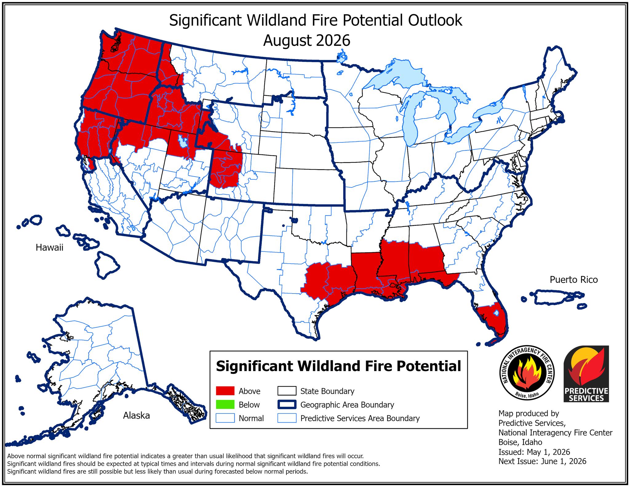 August fire outlook